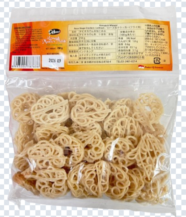 Kerupuk deliamor mawar mentah 